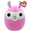 TY Squish A Boos - 10 Inch Lana Llama Pink Squish